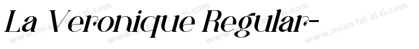 La Veronique Regular字体转换